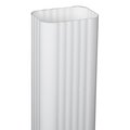 Amerimax Home Products Traditional Downspout, 3 in W, 4 in L, Vinyl, White M0793